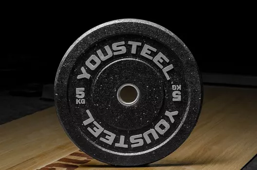 Диски для штанги YouSteel HI-TEMP 5кг с цветными вкраплениями