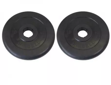 Диски обрезиненные d51 2x10кг MB Barbell Atlet MB-AtletB50-10 черный