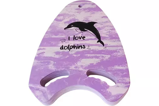 Доска для плавания Гранит с ручками 31,5х45х3см Sportex E39338 фиолетовый