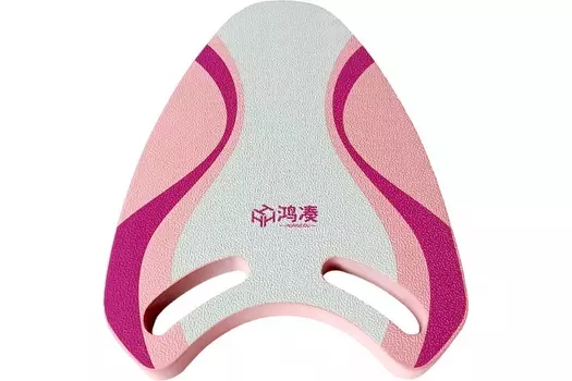 Доска для плавания с ручками 43х30х2,5см Sportex E41287-2 розовый