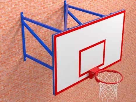 Ферма с выносом 1,2 м с игровым щитом из фанеры на металлическом каркасе и массовым кольцом Glav 01.2006