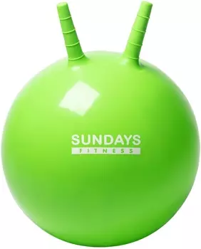 Фитбол с рожками Sundays Fitness IR97401A-45 зеленый