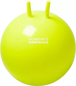 Фитбол с рожками Sundays Fitness IR97401A-55 желтый