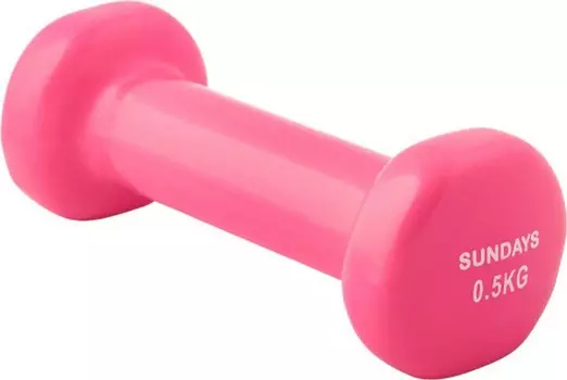 Гантель 0.5кг Sundays Fitness IR92005 6062975 розовый