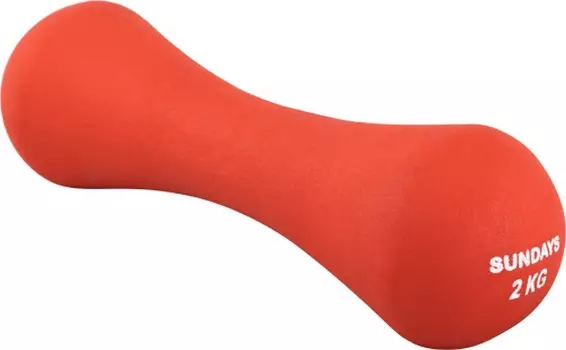 Гантель 2кг Sundays Fitness IR92004-D 6062985 красный