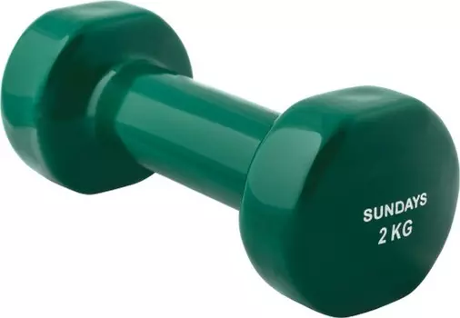 Гантель 2кг Sundays Fitness IR92005 6062978 зеленый