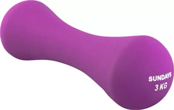 Гантель 3кг Sundays Fitness IR92004-D 6062986 фиолетовый