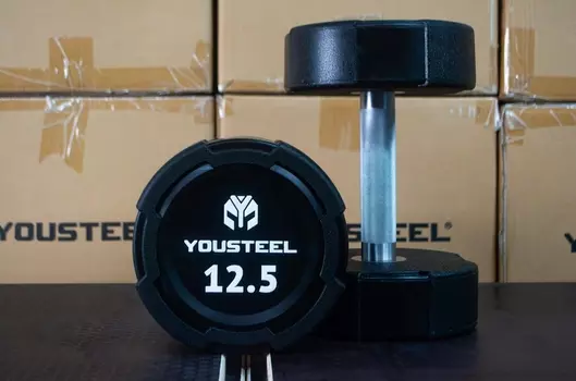 Гантель EVO 12,5кг полиуретановая YouSteel