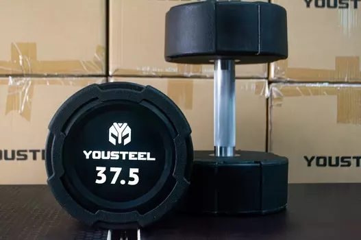 Гантель EVO 37,5кг полиуретановая YouSteel