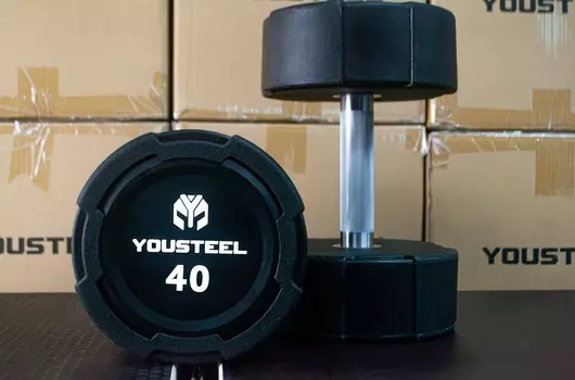 Гантель EVO 40кг полиуретановая YouSteel