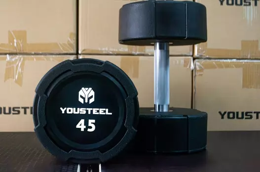 Гантель EVO 45кг полиуретановая YouSteel