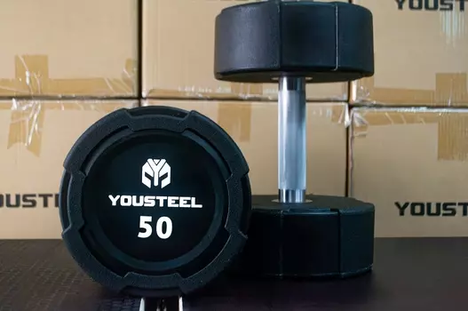 Гантель EVO 50кг полиуретановая YouSteel