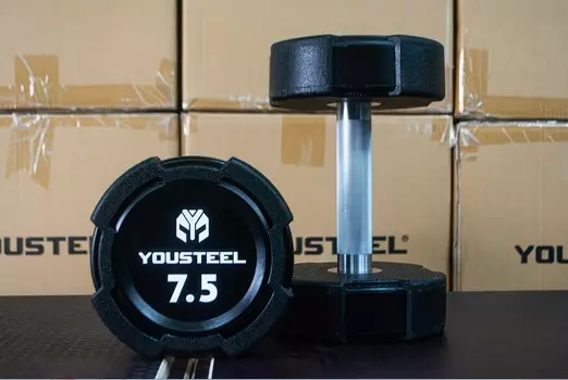 Гантель EVO 7,5кг полиуретановая YouSteel