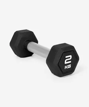 Гантель гексагональная 2кг, обрезиненная Star Fit DB-301PRO черный