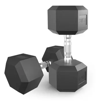 Гантель гексагональная обрезиненная 17,5 кг UnixFit DBHEX17_5x2 2 шт