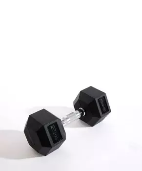 Гантель гексагональная Pro, обрезиненная, 12 кг Star fit DB-301 черный