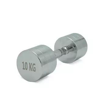 Гантель круглая хромированная 10 кг UnixFit PRO DBRND10PCEx2 2 шт