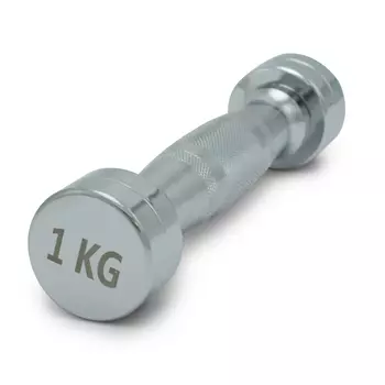 Гантель круглая хромированная 1 кг UnixFit PRO DBRND1PCEx2 2 шт