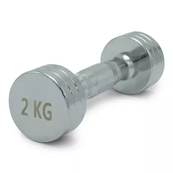 Гантель круглая хромированная 2 кг UnixFit PRO DBRND2PCEx2 2 шт