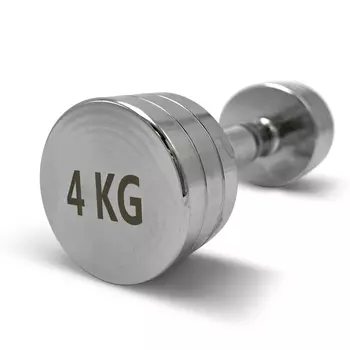 Гантель круглая хромированная 4 кг UnixFit PRO DBRND4PCEx2 2 шт