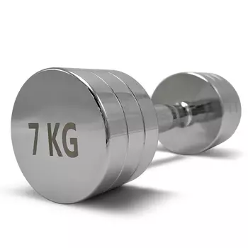 Гантель круглая хромированная 7 кг UnixFit PRO DBRND7PCEx2 2 шт