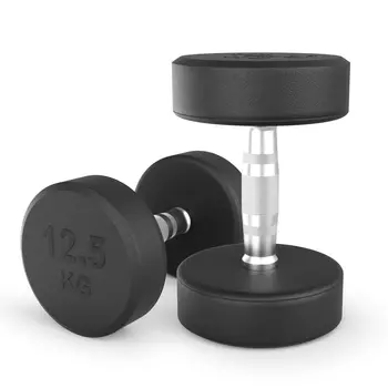 Гантель круглая обрезиненная 12,5 кг UnixFit PRO DBRND12_5PBKx2 2 шт