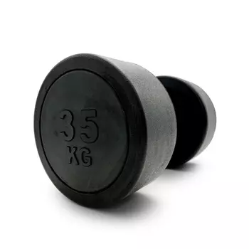 Гантель круглая обрезиненная 35кг UnixFit PRO DBRND35PBK