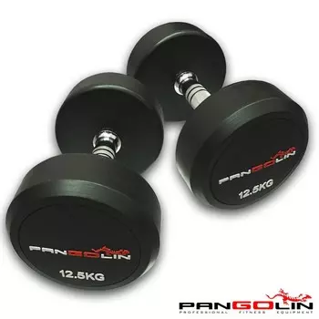Гантель круглая, обрезиненная, номинал веса - 12,5 кг Pangolin DB145В