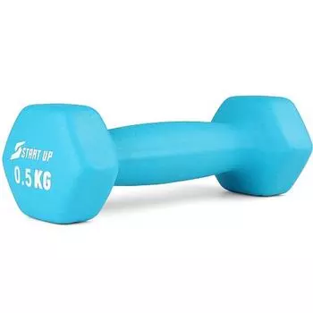 Гантель неопреновая 0,5 кг Start Up HD1201 голубой