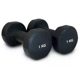 Гантель неопреновая 1,0 кг HKDB118-B черная