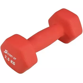 Гантель неопреновая 2,5 кг Start Up HD1201 красный