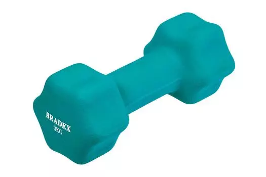 Гантель неопреновая 3 кг Bradex SF 0543 голубой