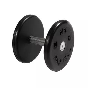 Гантель неразборная, классик, с невращ. хром. ручкой, 10 кг MB Barbell MB-FdbEM-BN10