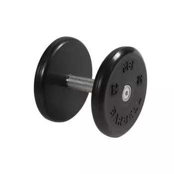 Гантель неразборная, классик, с невращ. хром. ручкой, 12 кг MB Barbell MB-FdbEM-BN12