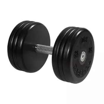 Гантель неразборная, классик, с невращ. хром. ручкой, 29 кг MB Barbell MB-FdbEM-BN29