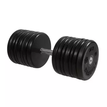 Гантель неразборная, классик, с невращ. хром. ручкой, 59 кг MB Barbell MB-FdbEM-BN59