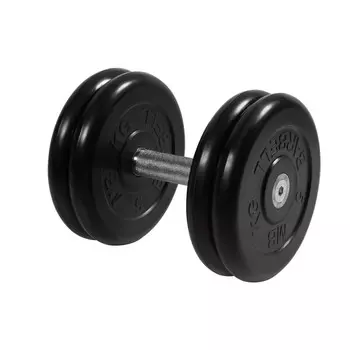 Гантель неразборная, с невращ. хром. ручкой, 21 кг MB Barbell MB-FdbM-BN21