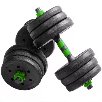 Гантель набор разборный Sportex 2х7,5кг пластик\цемент B31587