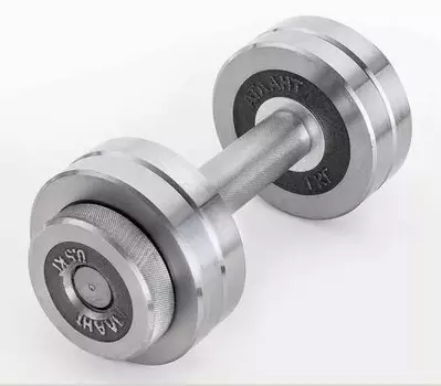 Гантель разборная с галтованными дисками 6кг (металл) ГА-6