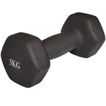 Гантель Sportex неопреновая 3,0 кг DB118-3 черная