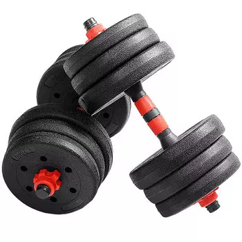 Гантель Sportexный набор разборный 2х10кг пластик\цемент B31588