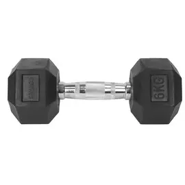 Гантель металлическая в резиновой оболочке, 6 кг Torres PL51906