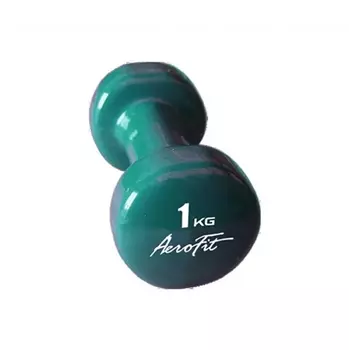 Гантель в виниловой оболочке 1 кг Aerofit AFVD1 зеленый