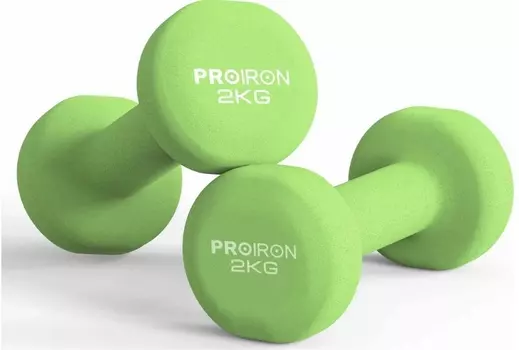 Гантели неопреновые 2шт по 2кг PROIRON Г2020НЕО