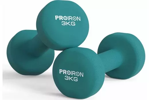 Гантели неопреновые 2шт по 3кг PROIRON Г2030НЕО