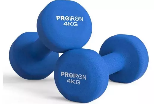 Гантели неопреновые 2шт по 4кг PROIRON Г2040НЕО