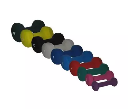 Гaнтeли в нeoпpeновой обoлoчкe 2,25 кг Foreman FM/IND-5 пара, оранжевый