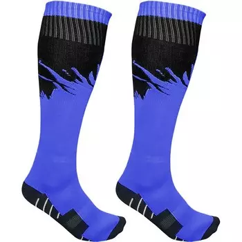 Гетры футбольные для экипировки спортивных команд C33714 сине-голубые