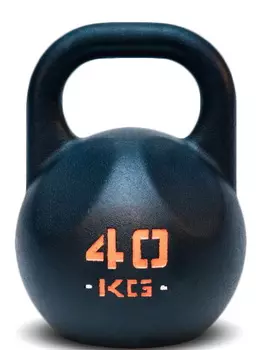 Гиря IDOL Action 40 кг, черная с прокрашенным логотипом