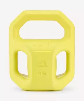 Гиря пластиковая 4кг Star Fit DB-505 желтый